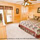 Country Bedroom View of Cabin 842 (Bearfoot Corner) at Eagles Ridge Resort at Pigeon Forge, Tennessee.