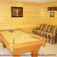 Game room with pool table in cabin 845 (Eagle Watch) , in Pigeon Forge, Tennessee.