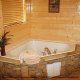 Private Jacuzzi View of Cabin 849 (Sweet Escape) at Eagles Ridge Resort at Pigeon Forge, Tennessee.