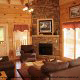 Living Room View of Cabin 849 (Sweet Escape) at Eagles Ridge Resort at Pigeon Forge, Tennessee.