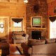 Living Room View of Cabin 850 (Simply The Best) at Eagles Ridge Resort at Pigeon Forge, Tennessee.
