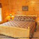 Bedroom View of Cabin 855 (Hillside Retreat) at Eagles Ridge Resort at Pigeon Forge, Tennessee.
