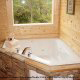 Private Jacuzzi View of Cabin 855 (Hillside Retreat) at Eagles Ridge Resort at Pigeon Forge, Tennessee.