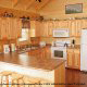 Kitchen View of Cabin 855 (Hillside Retreat) at Eagles Ridge Resort at Pigeon Forge, Tennessee.