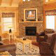 Living Room View of Cabin 855 (Hillside Retreat) at Eagles Ridge Resort at Pigeon Forge, Tennessee.