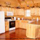 Large fully furnished kitchen in cabin 856 (Eagles Pointe) , in Pigeon Forge, Tennessee.