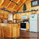 Kitchen View of Cabin 857 (A Dream Come True) at Eagles Ridge Resort at Pigeon Forge, Tennessee.