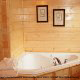 Private jacuzzi in cabin 859 (Absolute Paradise) , in Pigeon Forge, Tennessee.