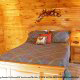 Bedroom View of Cabin 86 (Cuddly Bear) at Eagles Ridge Resort at Pigeon Forge, Tennessee.