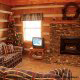 Living Room View of Cabin 86 (Cuddly Bear) at Eagles Ridge Resort at Pigeon Forge, Tennessee.