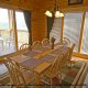 Dining Room View of Cabin 860 (Cozy Bear Overlook) at Eagles Ridge Resort at Pigeon Forge, Tennessee.