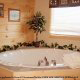 Private jacuzzi tub in cabin 861 (Mountain View Lodge) at Eagles Ridge Resort at Pigeon Forge, Tennessee.
