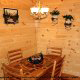 Dining Room View of Cabin 863 (Mountain Top) at Eagles Ridge Resort at Pigeon Forge, Tennessee.