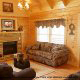 Living Room View of Cabin 865 (Bearway To Heaven 2) at Eagles Ridge Resort at Pigeon Forge, Tennessee.