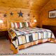 Bedroom View of Cabin 87 (Cozy Timbers) at Eagles Ridge Resort at Pigeon Forge, Tennessee.