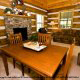 Dining Room View of Cabin 87 (Cozy Timbers) at Eagles Ridge Resort at Pigeon Forge, Tennessee.
