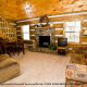 Living Room View of Cabin 87 (Cozy Timbers) at Eagles Ridge Resort at Pigeon Forge, Tennessee.