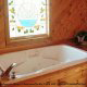 Jacuzzi in Cabin 9 (Eagles Nest) at Eagles Ridge Resort at Pigeon Forge, Tennessee.