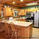 Kitchen View of Cabin 9 (Eagles Nest) at Eagles Ridge Resort at Pigeon Forge, Tennessee.