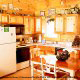 Lovely fully furnished kitchen to enjoy each meal in cabin 90 (Treasured Moments), in Pigeon Forge, Tennessee.
