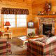 Curl up near the fire place as you read your favorite book in cabin 90 (Treasured Moments), in Pigeon Forge, Tennessee.