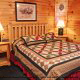 Bedroom View of Cabin 93 (Pirates Cove) at Eagles Ridge Resort at Pigeon Forge, Tennessee.