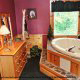 Private Jacuzzi View in Cabin 93 (Pirates Cove) at Eagles Ridge Resort at Pigeon Forge, Tennessee.