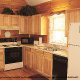 Kitchen View of Cabin 95 (Tree Tops) at Eagles Ridge Resort at Pigeon Forge, Tennessee.