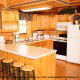 Kitchen View of Cabin 99 (Bear Tracks) at Eagles Ridge Resort at Pigeon Forge, Tennessee.