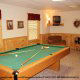 Game Room with Pool Table in Cabin 99 (Bear Tracks) at Eagles Ridge Resort at Pigeon Forge, Tennessee.