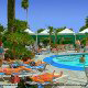 Outdoor Pool View At Ballys Hotel in Las Vegas, Nevada.