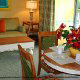 Dining Room with Balcony at Barefoot'n Resort in Orlando, Florida. Start you Valentine's Day with a delicious hot cup of coffee.