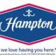 Hotel Logo View at the Hampton Inn Hotel in Gulfport, near Biloxi, Mississippi. Very affordable and pleasant way to spend your Labor Day Vacation with us!