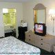 Fully Furnished Hotel Room at the Super 8 Motel in Biloxi, Mississippi. Beautifully furnished Bedroom provides best comfort for your Halloween Vacation to Biloxi.