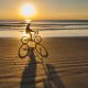bicycle ride at sunrise on cocoa beach