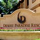 Desert Paradise Resort sign