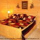 Picture of a cabin bedroom at the Eagles Ridge in Pigeon Forge Tennessee.