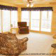 Picture of a den from one of the cabins at the Eagles Ridge in Pigeon Forge Tennessee.