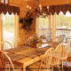 Dining room from one of the cabins at the Eagles Ridge in Pigeon Forge Tennessee.