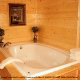 Over sized garden bath tubs are a great place to relax after an exciting day visiting the many attractions in Pigeon Forge and Gatlinburg