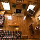 Overhead Den View of Cabin 5 (Log Heaven) at Eagles Ridge Resort at Pigeon Forge, TN.
