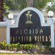 Resort Welcome Sign View At Florida Vacation Villas Resort In Orlando, Florida.