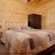 Country Bedroom in Mountain Lake Retreat Cabin at Gatlinburg, Tennessee.