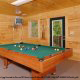 Game Room View of Mountain Lake Retreat Cabin at Gatlinburg, Tennessee.
