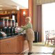Breakfast Area View At Hampton Inn & Suites In Orlando / Kissimmee, Florida.