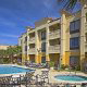 Outdoor Pool View of Hampton Vilano Inn in St. Augustine, Florida. You made a great choice for Family Halloween Vacation.