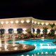 Night Pool View at the Harrah's Grand Casino Hotel in Biloxi, Mississippi. Feel the feeling of the 1001 nights during your majestic New Years getaway.