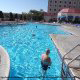Outdoor Pool Activities at the Harrah's Grand Casino Hotel in Biloxi, Mississippi. Start the day in the pool - best way to feel in shape during your President's day Vacation Special.