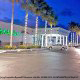 Exterior Night View At Holiday Inn Hotel In Cocoa Beach, Florida.