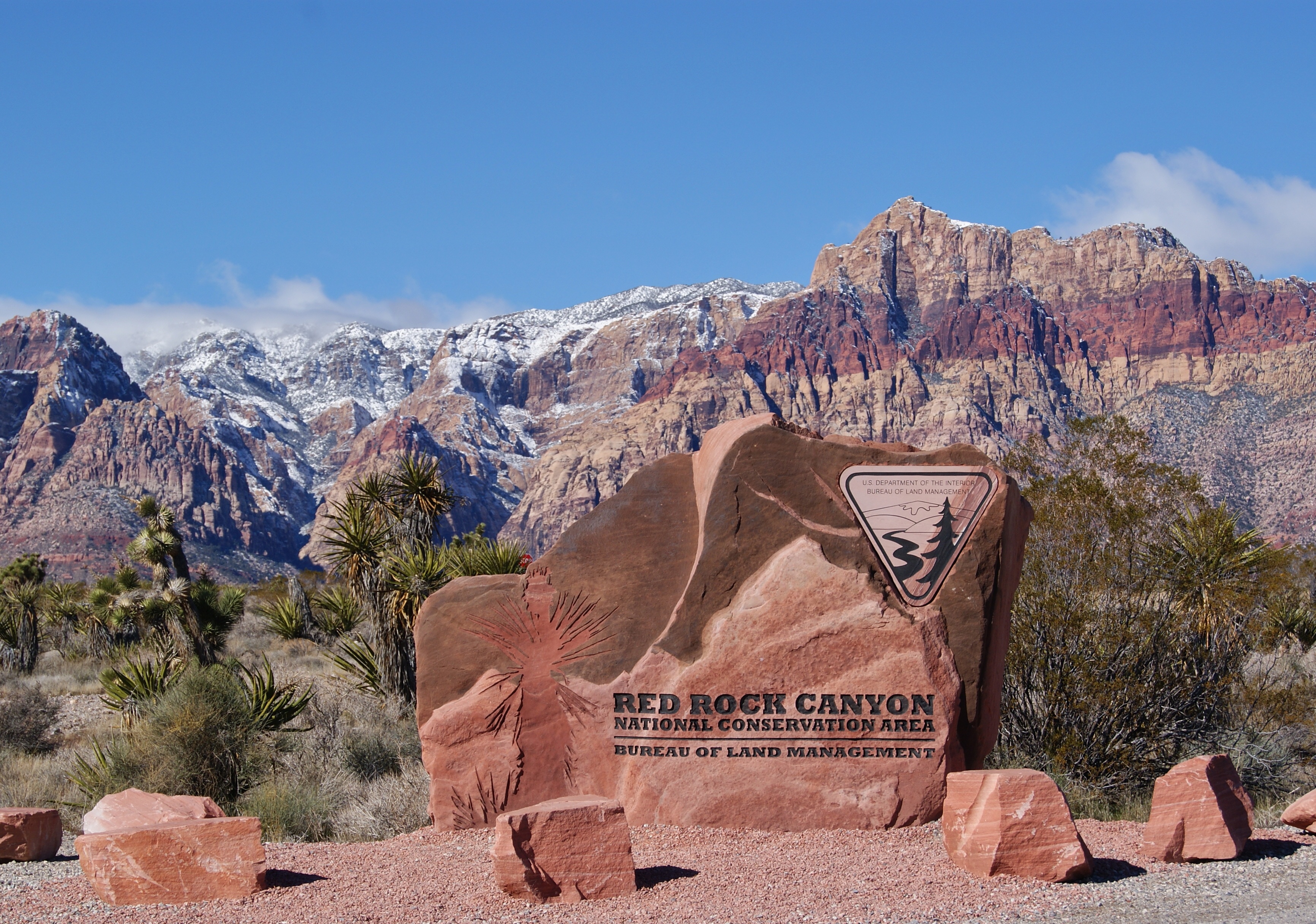 Entrance Sign to Red Rock Canyon